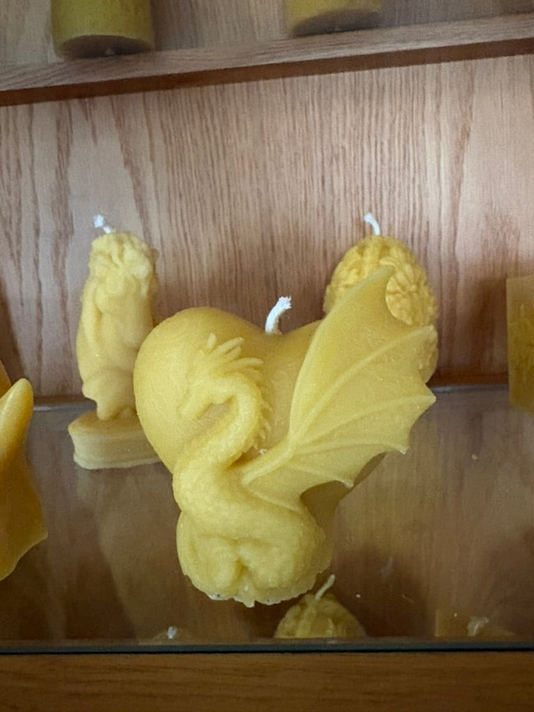 Dragon Heart Beeswax Candle