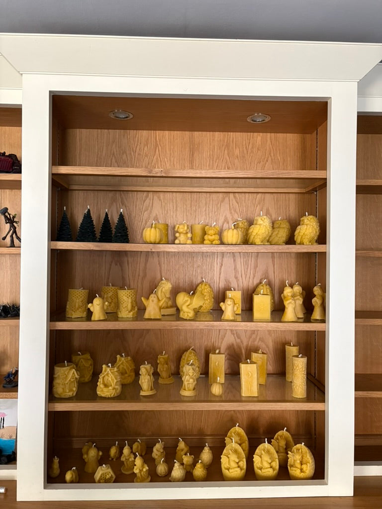 Hex Honeycomb and Bees Candle