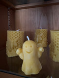 Small Ghost Beeswax Candle