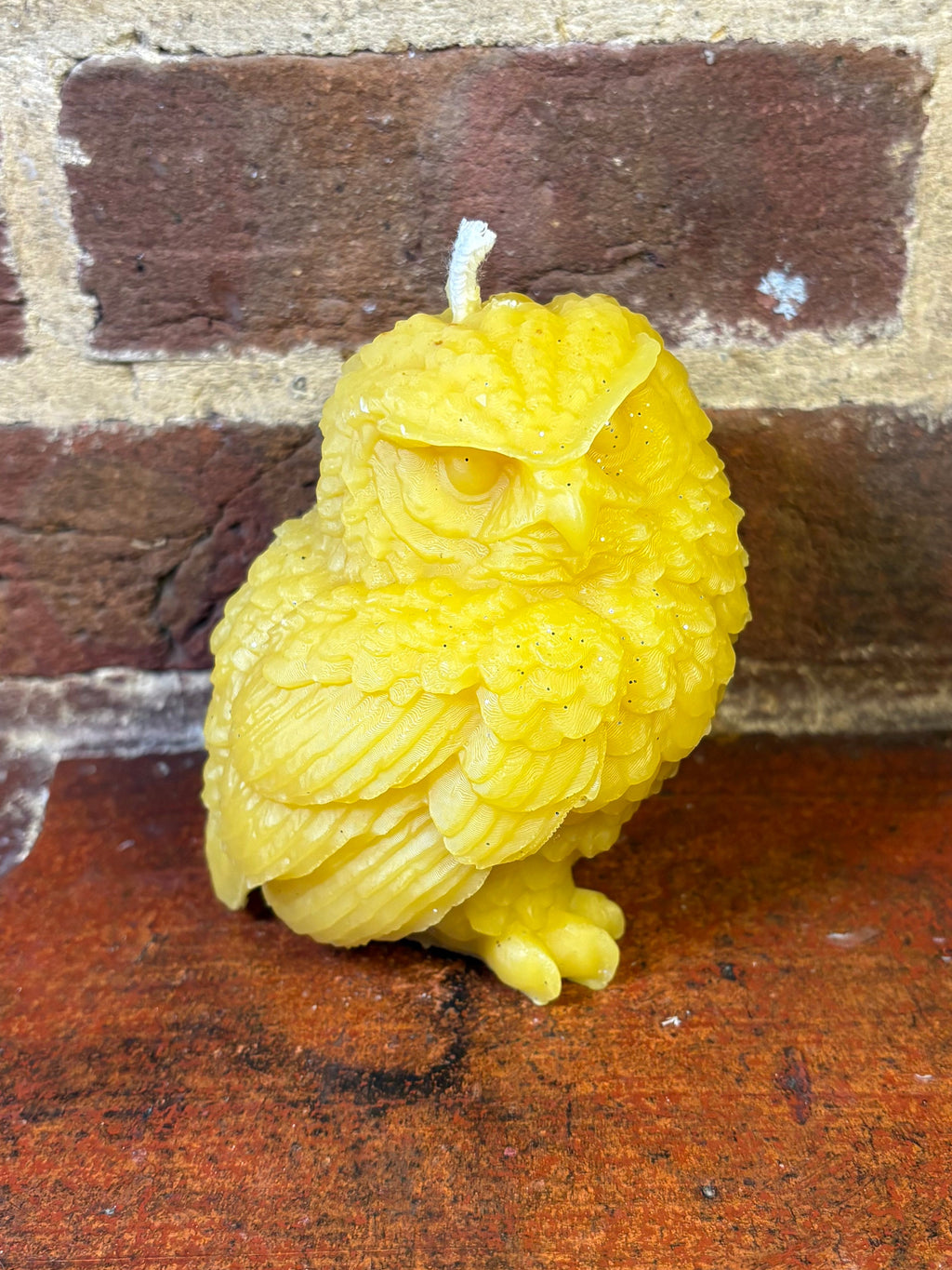 Owl Beeswax Candle