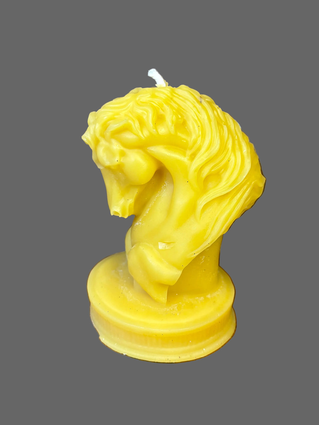 Horse beeswax candle